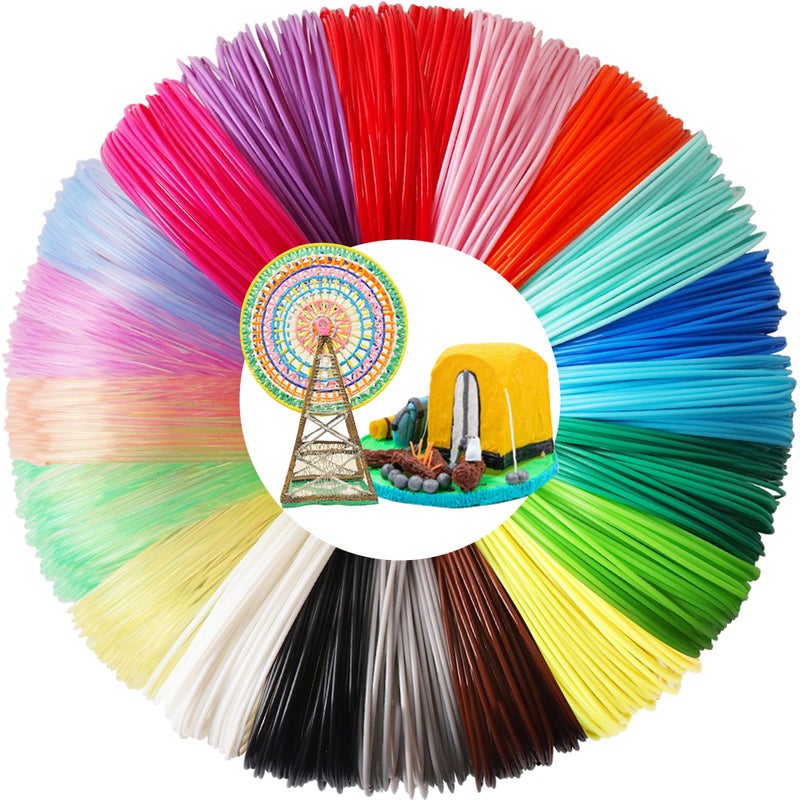 3D Pen Pla Filament Refills 20 Colors 20 Feet Each Color Total 400 Feet By Ttyt3D Support For All 1 75Mm 3D Printer And 3D Pen Not Fit For 3Doodler Pen
